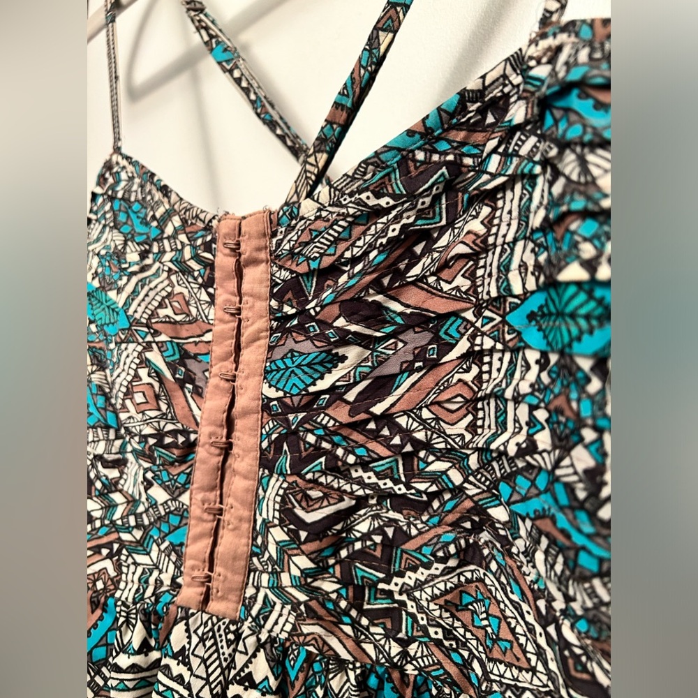 Billibong Aztec Print Ruched Bodice SunDress - Picture 10 of 10